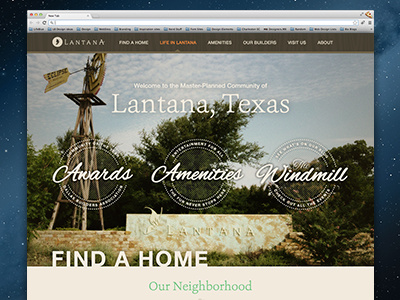 Homepage Design homepage illustrator paralax texas website windmill