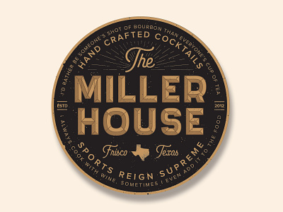 Miller House Coaster