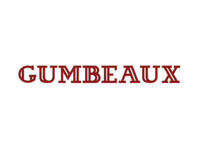 Gumbeaux custom font font gumbeaux illustrator logo louisiana text. vector