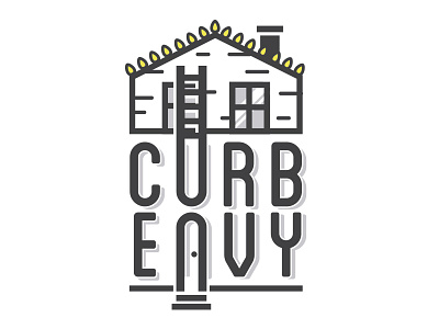 Curb Envy Version 2 christmas curb envy house ladder lights logo window