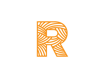 Logo Mark icon logo r reneo tangle vector