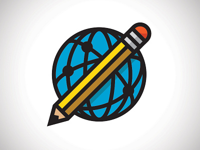 Creative + Technology creative icon illustration pencil technology world