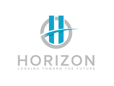 Horizon Logo V2 branding circle design h horizon illustrator logo shadow vector
