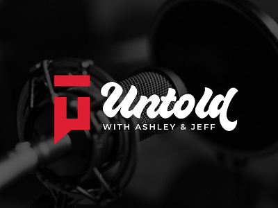 Untold Podcast brand branding brandmark design icon identity logo logo design logodesign mark podcast symbol typograpy untold