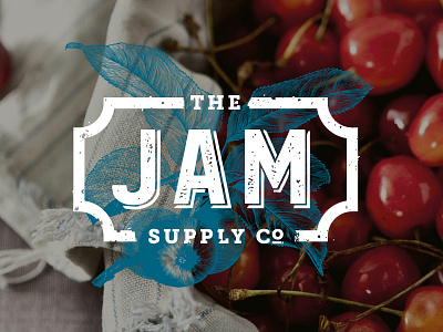 JSCO Splash Page banner cherries fruit illustration jam jam supply company jsco logo retro rustic splash page