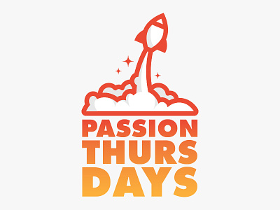 Passion Thursday cloud logo passion project rocket smoke stars