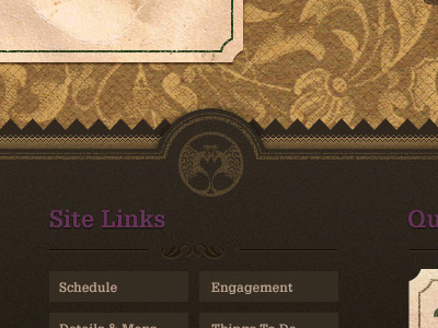 Footer Website footer logo texture vintage website