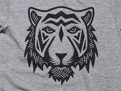 Tigers Blood animal cat cotton bureau illustration lines t shirt tiger tshirt tshirt design