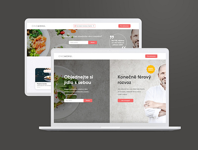 OneMenu website food delivery ui web webdesign website