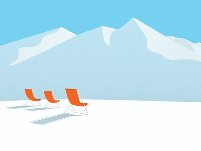 Winter chill background clean digital flat illustration minimalist print vector