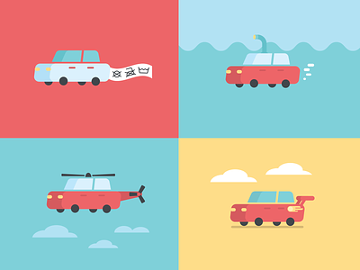 Car icons car digital flat icon illustration illustrator cc vector