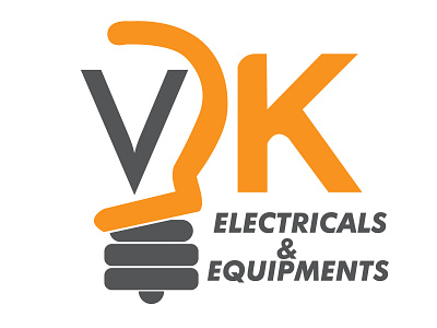 LOFO of VK electricals & equipments advertisement branding design designer graphicdesigner illustration logo logodesign typography vector