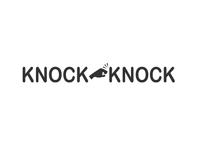 Knock Knock Logo 2 advertisement branding design designer graphicdesigner icon illustration logo logodesign typography vector