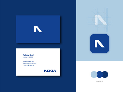 NOKIA - Logo Redesign branding business card concept design golden ratio icon illustrator logo logo design minimal redesign simple typography vector visual