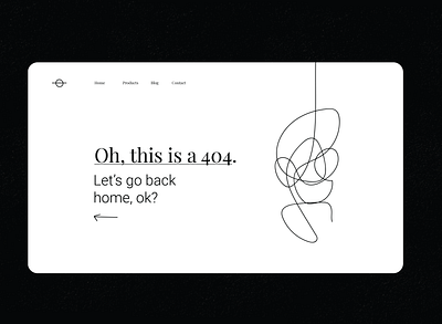 Minimal 404 / Daily UI Challenge 404 404 error page 404page black and white line minimalistic ui uidesign