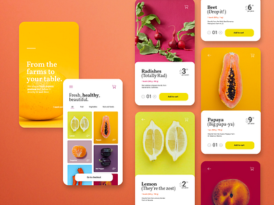 Organic Market App ecommerce ecommerce app food mobile app product page product screen shopping app ui ux uidesign