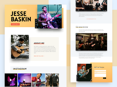 Guitarist Portfolio Website