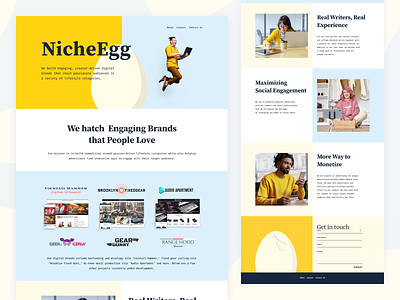 Digital Publishing Business Website branding business design divi single page sketch sketchapp ui ux web website