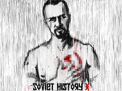 Soviet History X artwork film poster illustration lines movie poster poster