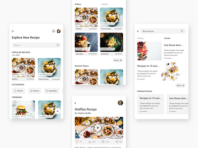 Food Recipe App Ui modern recipe app