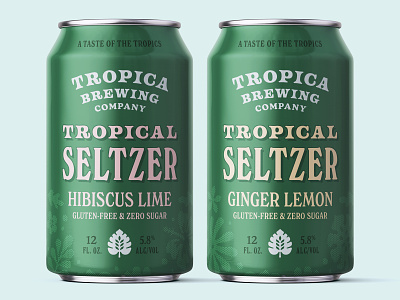 Tropica Seltzer alcohol beach brand brewery can distillery funky island packaging seltzer tropical