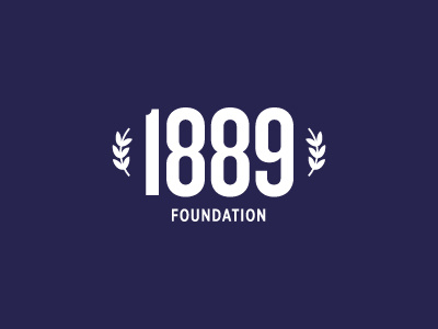 1889 Wordmark 2 historic identity logo numbers typography wordmark