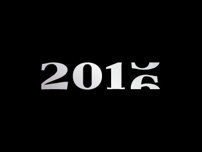 Happy New Year - 2016 2016 date holiday numeral time typography