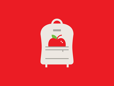 Backpack apple backpack charity food logo non profit