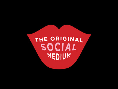 The Original Social Medium apparel communication lips media shirt social talk typography