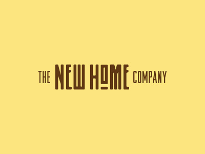 The New Home Co. branding construction craft home identity logo typography
