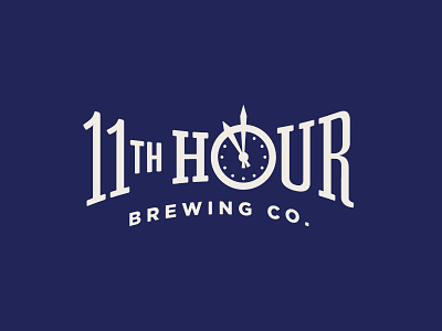 11th Hour Brewing Co. Part 1 beer branding brewing clock identity lettering logo time typography