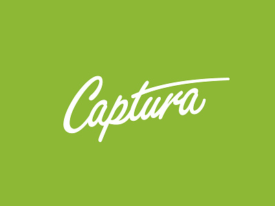 Captura branding identity logo marker photography script typography