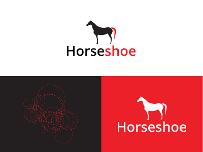 Horseshoe animal minimalistic logo