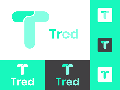 Tred, T- letter logo design, app icon app icon brand identity branding design letter logo lettermark logo logo design logo designer logodesign minimalist logo t letter logo