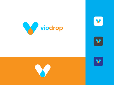 viodrop v-letter logo minimalist logo, app icon app icon brand identity branding design dribble letter logo lettermark logo logo design logo designer logodesign minimalist logo popular popular design popular shot v letter logo