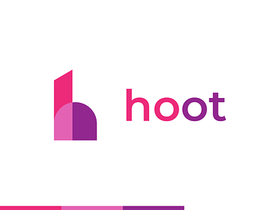 hoot, h letter logo,minimalist logo, app icon