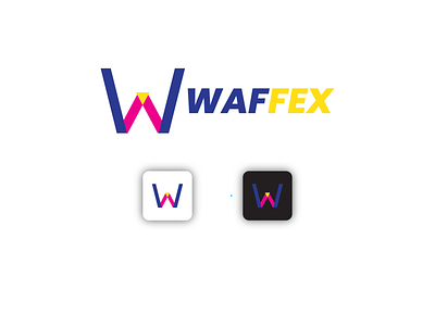 Waffex, W letter logo, flat logo, minimalist logo, app icon