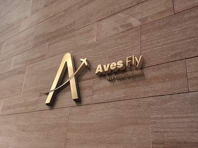 Aves fly brand identity letter a letter logo lettermark logodesign