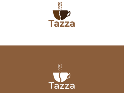 Tazza coffee shop logo dailylogochallenge logodesign