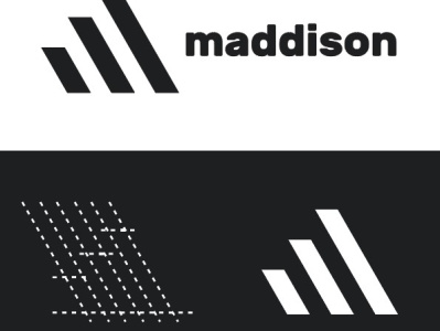 maddison brand identity illustration logodesign m letter logo