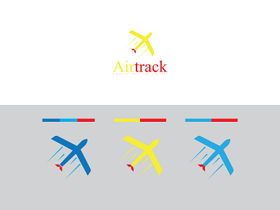 Airtrack airline logo brand identity logo design logodesign logodlc minimalist logo