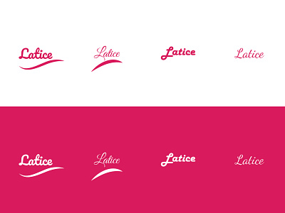 latice brand identity branding handlettering letter logo lettermark logodesign logodlc