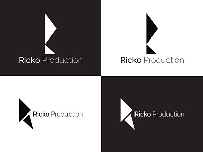 ricko production brand identity letter logo lettermark logo logo design logodesign r letter logo