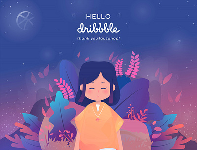 Hello Dribbble debut debutshot design flat flatdesign icon illustration vector