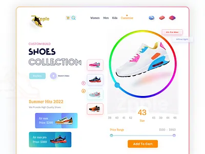 Shoes - Product Landing Page adidas air jordan airmax converse ecommerce footwear homepage kicks landing page mockup nike shoe shoes store shopify store shopify website sneakers ui design web design website website design