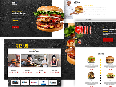 Burger King Homepage/Landing page.