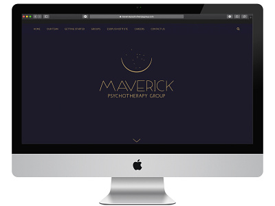 Maverick Psychotherapy Group rebrand brand identity branding branding agency custom lettering handlettering identity design logo logo design rebrand ux web design