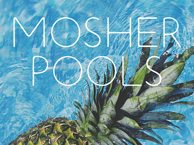 Mosher Pools brand identity branding branding agency custom lettering handlettering identity design logo logo design