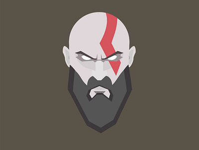 Kratos charecter game design games gaming god of war illustrator kratos