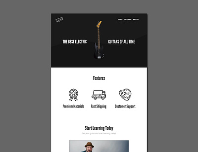Guitar Eagle webdesign branding design front end development logo ui ux webdesign
